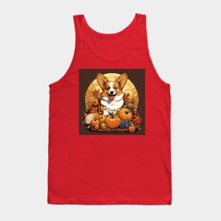 Thanksgiving Corgi Tank Top